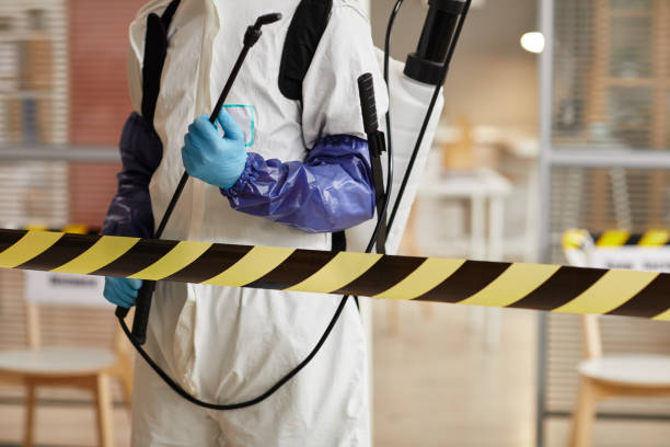 Professional Biohazard Cleanup technician working in Malverne, NY